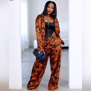 Future Collective with Kahlana Barfield Brown Women's Wide Leg Trousers